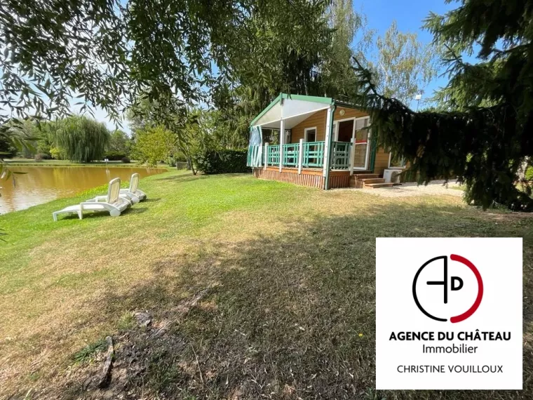 PROCHE SULLY SUR LOIRE CHALET AMENAGE SUR SITE PAYSAGE AVEC ETAN