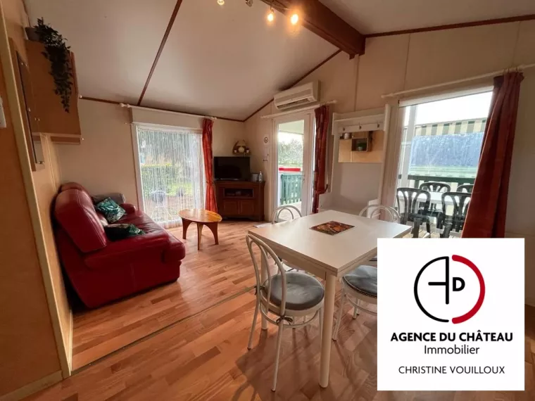PROCHE SULLY SUR LOIRE CHALET AMENAGE SUR SITE PAYSAGE AVEC ETAN