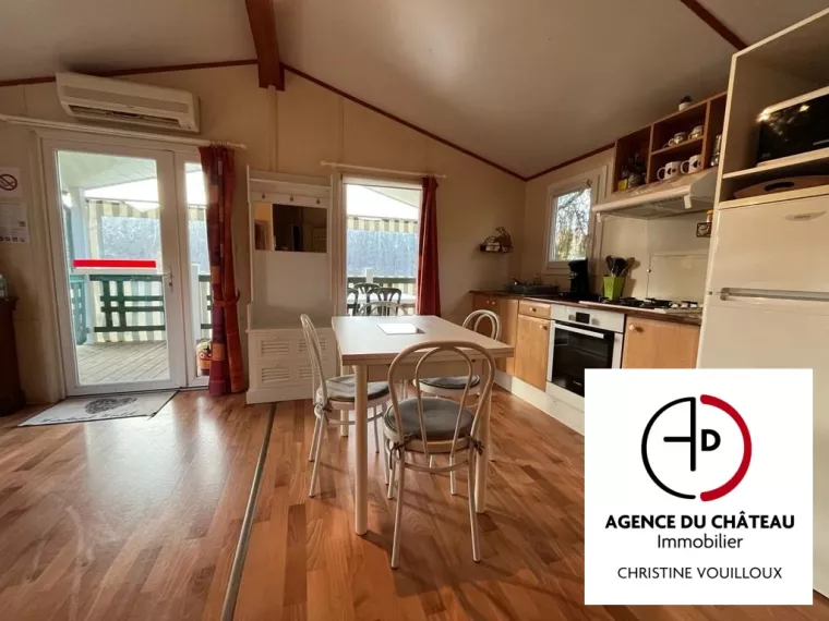 PROCHE SULLY SUR LOIRE CHALET AMENAGE SUR SITE PAYSAGE AVEC ETAN