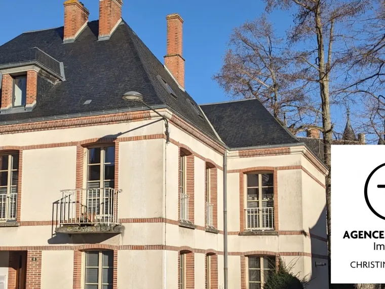 VUE SUR LE CHATEAU DE SULLY SUR LOIRE. GRANDE MAISON DE VILLE PL